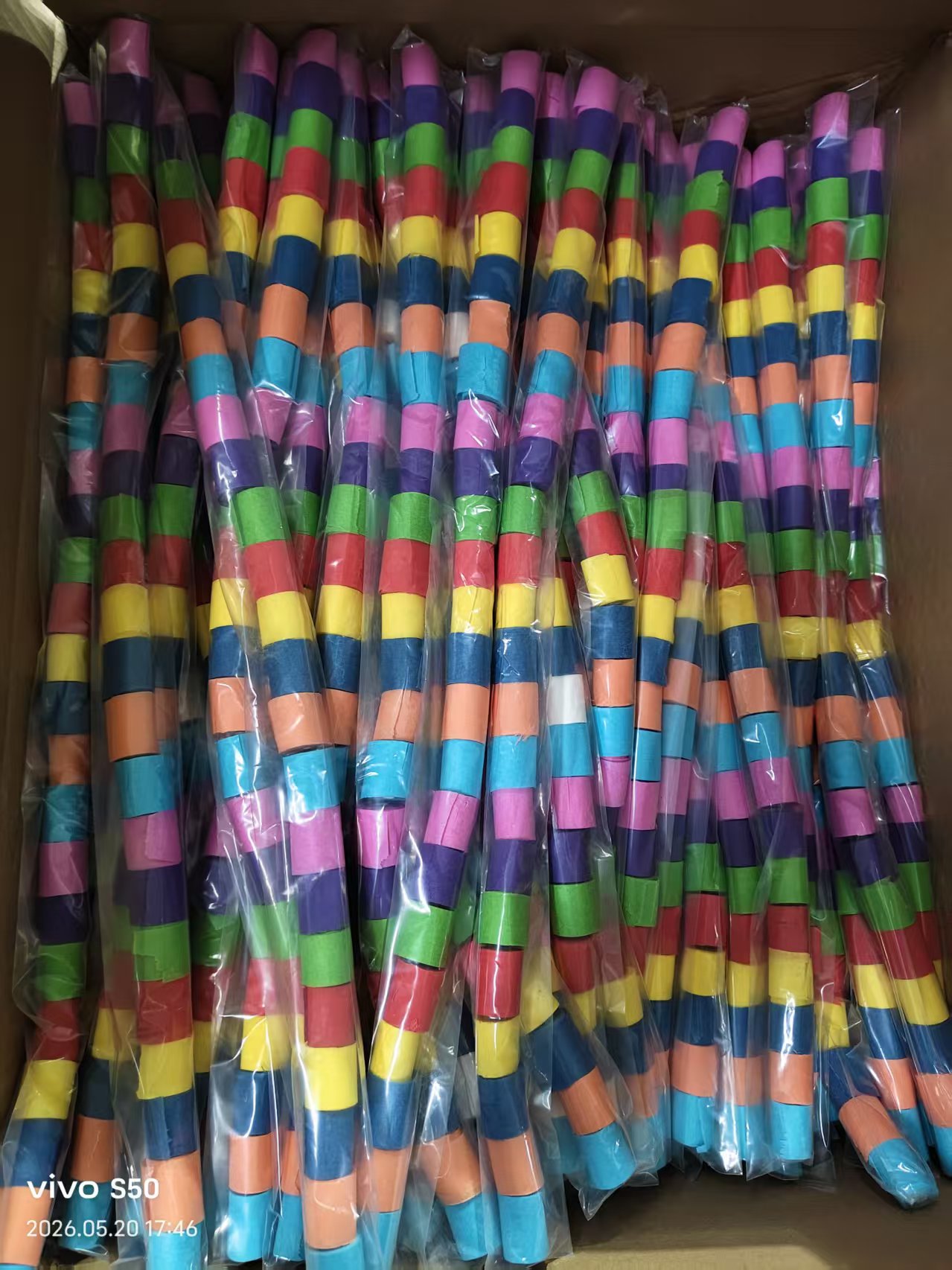 Flame-Retardant Confetti Paper Rolls